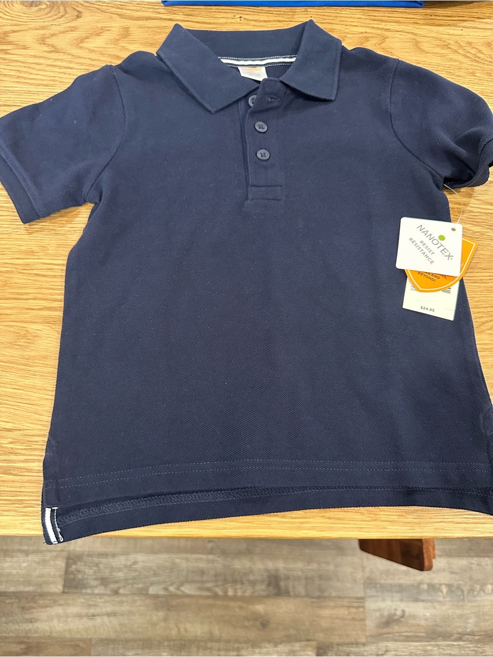 Nano Boys Navy Short-Sleeve Polo Shirt